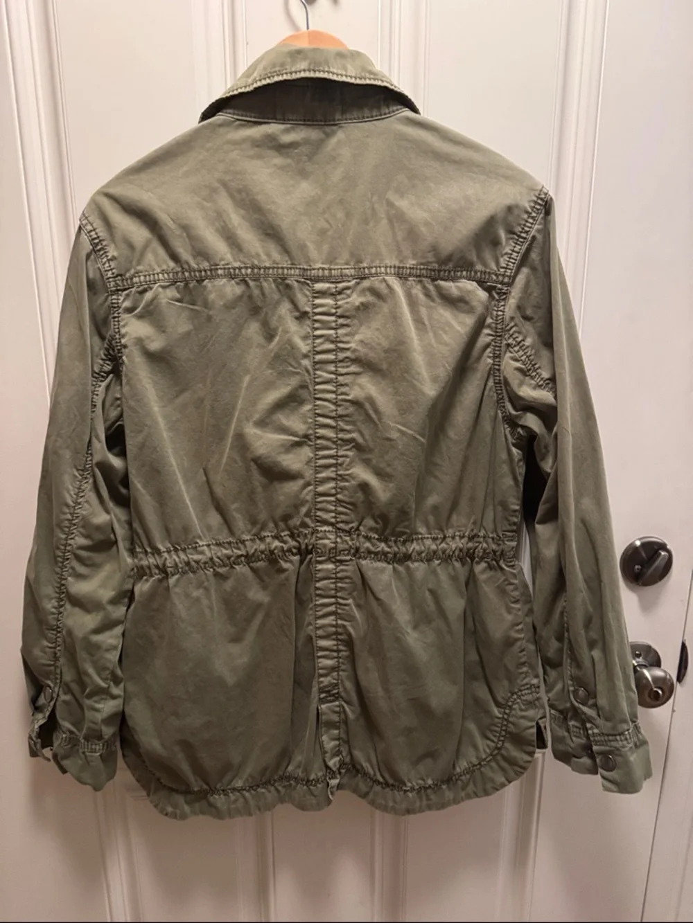 Marrakech Olive Utility Jacket with Waist Drawcord - Picture 3 of 3